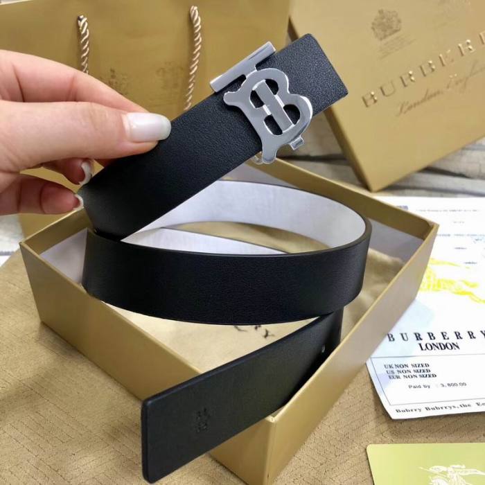 Super Perfect Quality Burberry Belts(100% Genuine Leather,steel buckle)-007