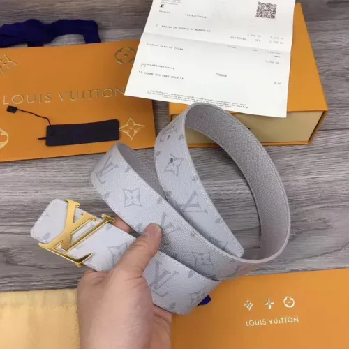 Super Perfect Quality LV Belts(100% Genuine Leather Steel Buckle)-1581