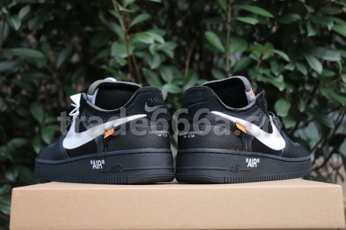 Authentic OFF-WHITE x Nike Air Force 1 Low Black