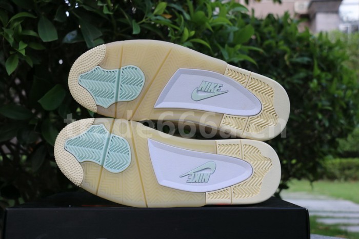 Authentic OFF-WHITE x Air Jordan 4 SP WMNS “Sail”