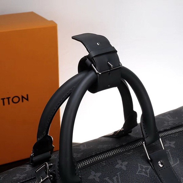 LV Monogram Eclipse Canvas Travel Keepall 55 Bandoulière