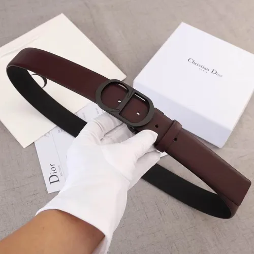 Super Perfect Quality Dior Belts(100% Genuine Leather,steel Buckle)-084