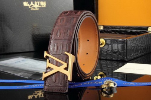 Super Perfect Quality LV Belts(100% Genuine Leather Steel Buckle)-1873