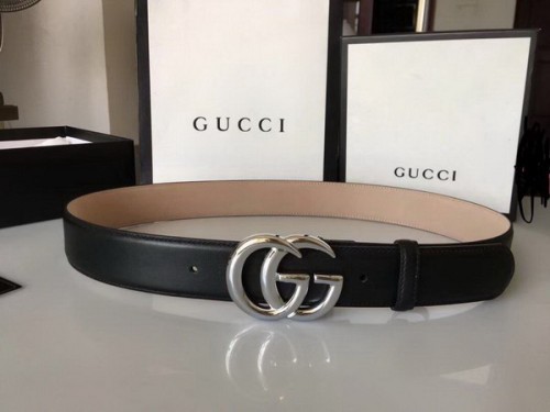 Super Perfect Quality G Belts(100% Genuine Leather,steel Buckle)-2387