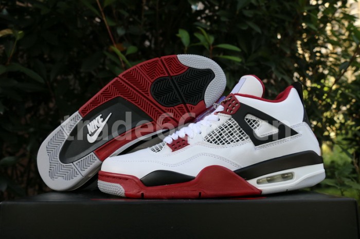 Authentic Air Jordan 4 Retro Fire Red 2018