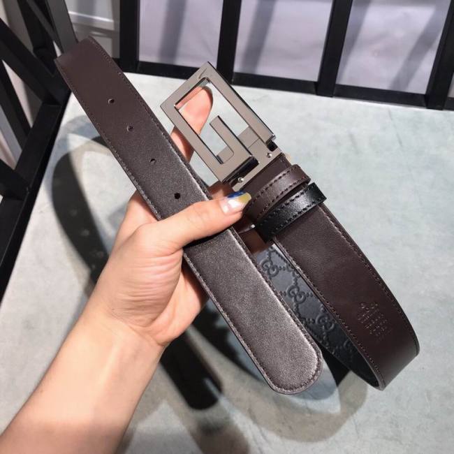Super Perfect Quality G women Belts(100% Genuine Leather,steel Buckle)-333