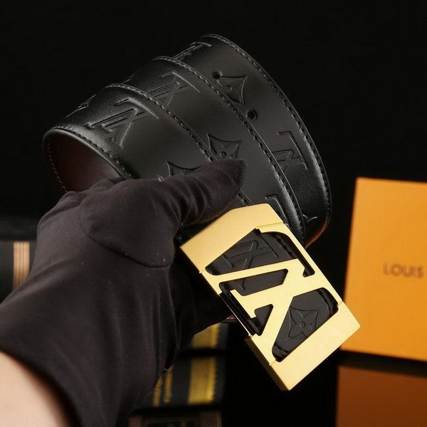 Super Perfect Quality LV Belts(100% Genuine Leather Steel Buckle)-2325