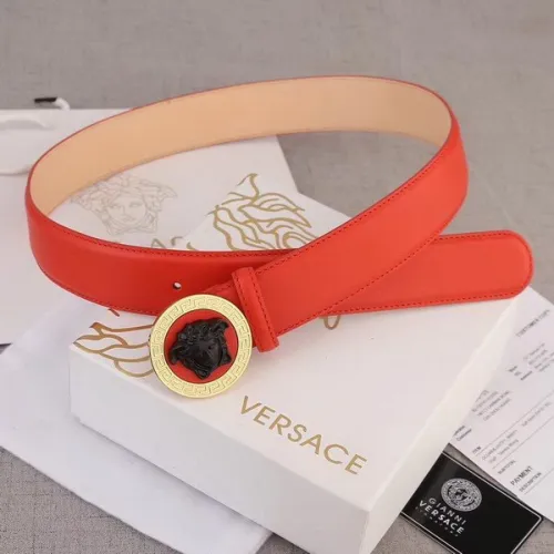Super Perfect Quality Versace Belts(100% Genuine Leather,Steel Buckle)-335