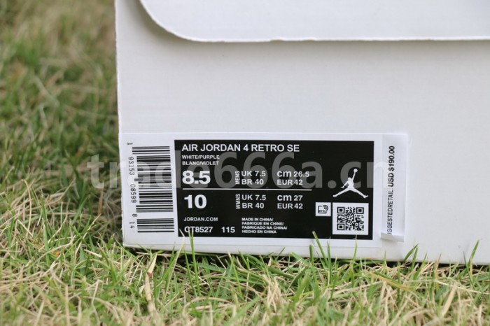 Authentic Air Jordan 4 “Purple Metallic”