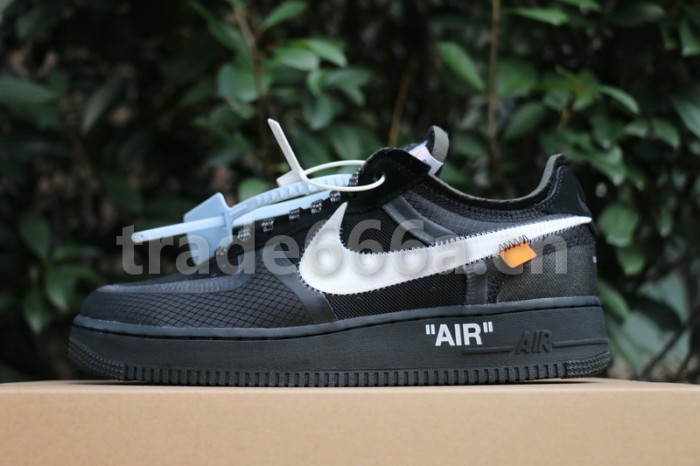 Authentic OFF-WHITE x Nike Air Force 1 Low Black