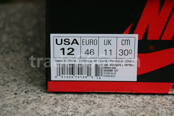 Authentic Air Jordan 1 OG Retro High “Storm Blue”