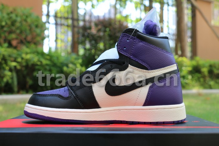 Authentic Air Jordan 1 “Court Purple”GS