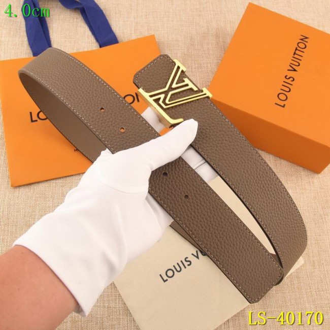 Super Perfect Quality LV Belts(100% Genuine Leather Steel Buckle)-1724