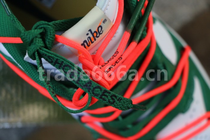 Authentic OFF-WHITE x Nike Dunk Low Green