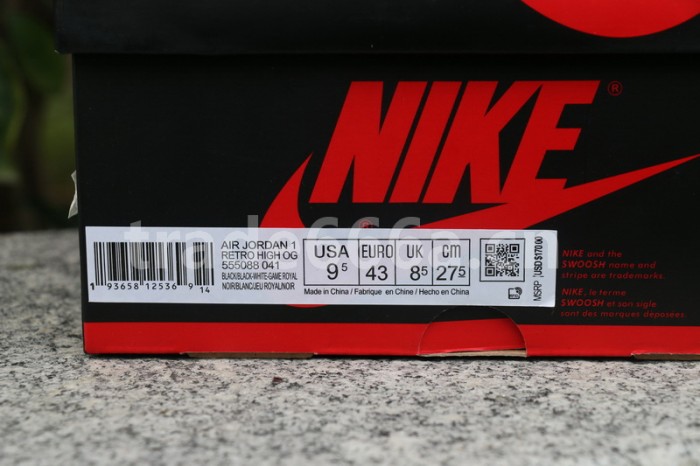 Authentic Air Jordan 1 High OG “Game Royal”