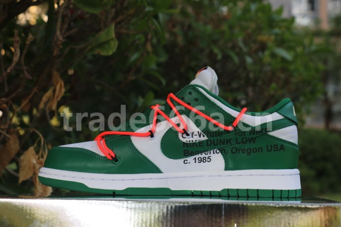 Authentic OFF-WHITE x Nike Dunk Low Green