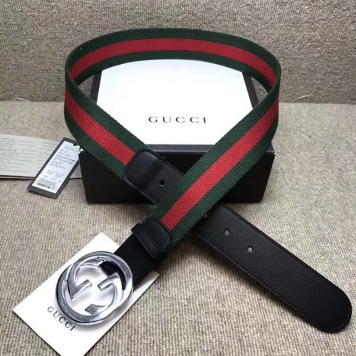 Super Perfect Quality G Belts(100% Genuine Leather,steel Buckle)-2481