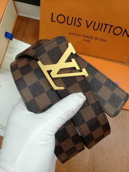 Super Perfect Quality LV Belts(100% Genuine Leather Steel Buckle)-2285