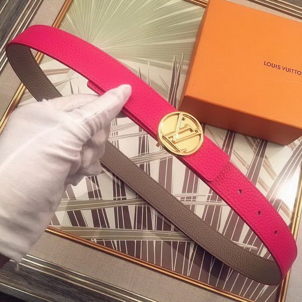 Super Perfect Quality LV women Belts(100% Genuine Leather,Steel Buckle)-175