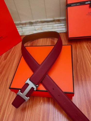 Super Perfect Quality Hermes Belts(100% Genuine Leather,Reversible Steel Buckle)-600