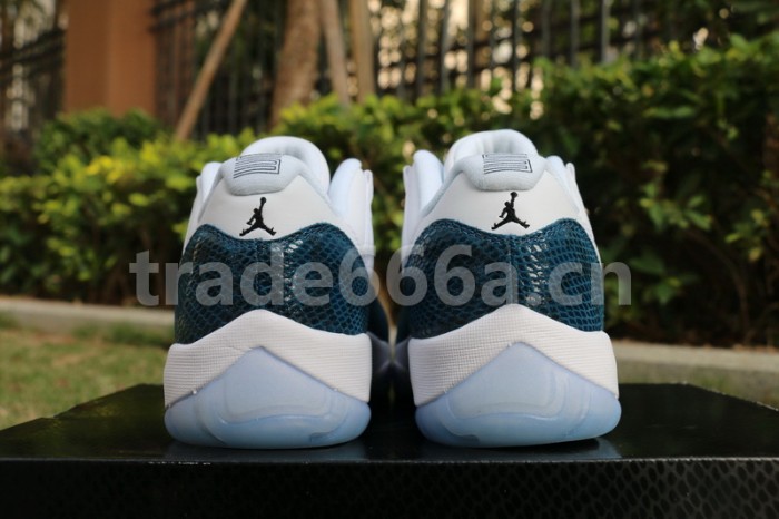 Authentic Air Jordan 11 Low “Navy Blue Snakeskin”
