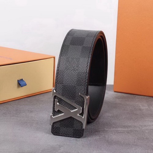 Super Perfect Quality LV Belts(100% Genuine Leather Steel Buckle)-1898