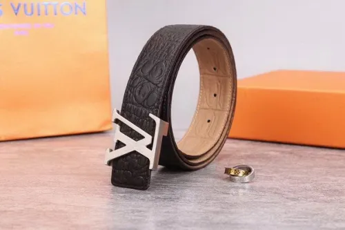 Super Perfect Quality LV Belts(100% Genuine Leather Steel Buckle)-1847