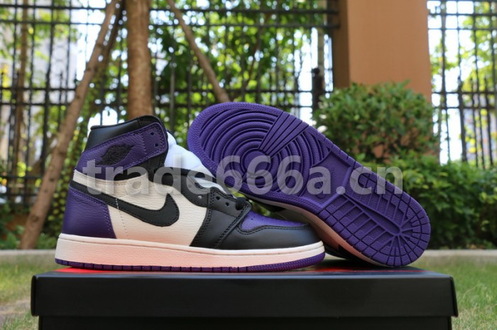 Authentic Air Jordan 1 “Court Purple”GS