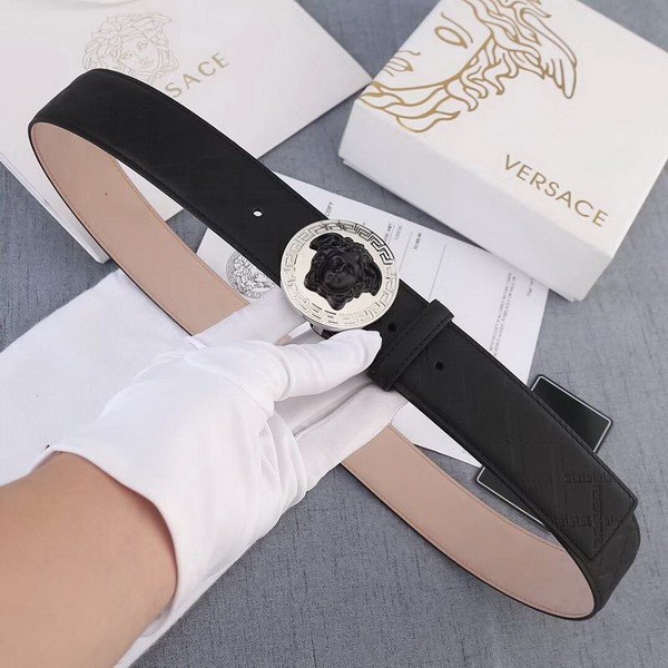 Super Perfect Quality Versace Belts(100% Genuine Leather,Steel Buckle)-581