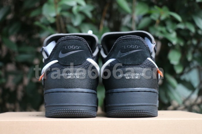 Authentic OFF-WHITE x Nike Air Force 1 Low Black
