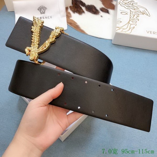 Super Perfect Quality Versace Belts(100% Genuine Leather,Steel Buckle)-786