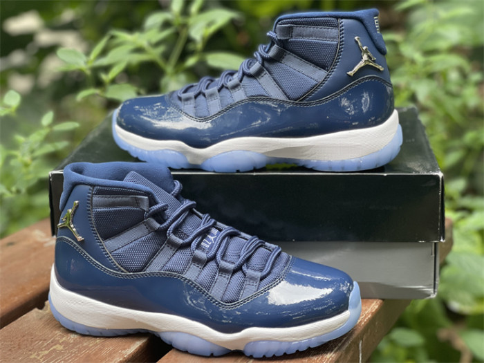 Authentic Air Jordan 11 Midnight Blue New