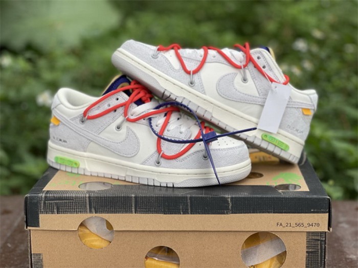 Authentic OFF-WHITE x Nike Dunk Low “The 50” DM0950 110