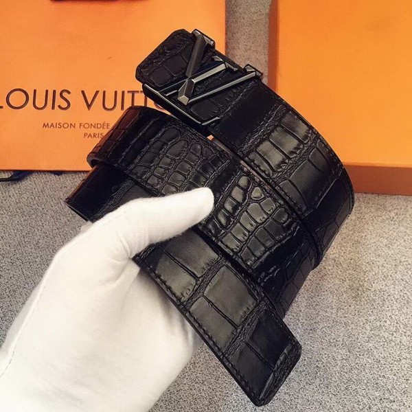 Super Perfect Quality LV Belts(100% Genuine Leather Steel Buckle)-3760