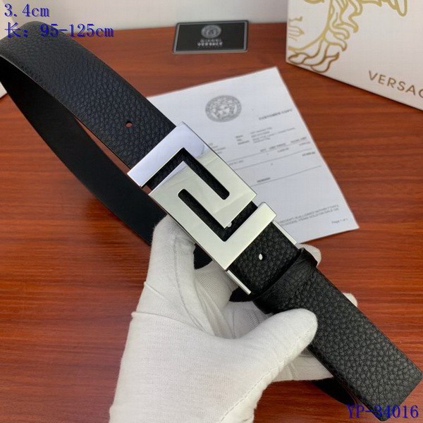Super Perfect Quality Versace Belts(100% Genuine Leather,Steel Buckle)-578