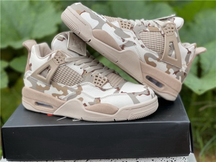 Authentic Aleali May x Air Jordan 4 “Camo” GS