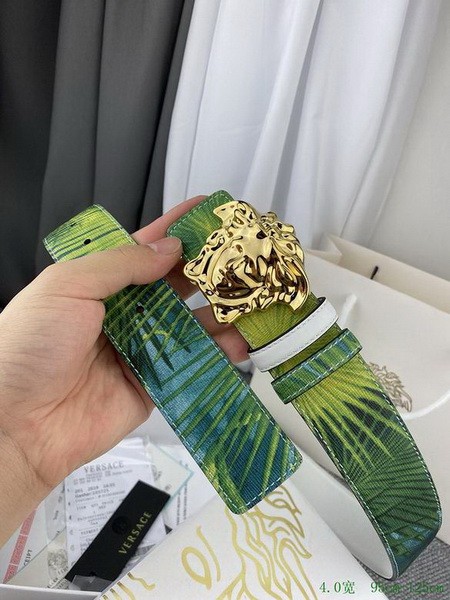 Super Perfect Quality Versace Belts(100% Genuine Leather,Steel Buckle)-635