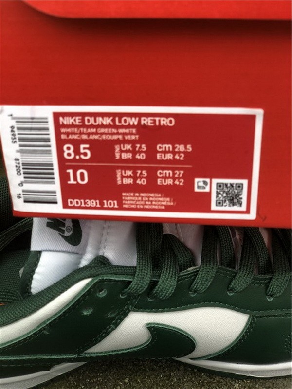 Authentic Nike Dunk Low Team Green
