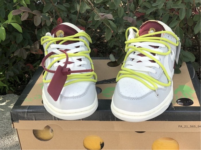 Authentic OFF-WHITE x Nike Dunk Low “The 50” DM1602