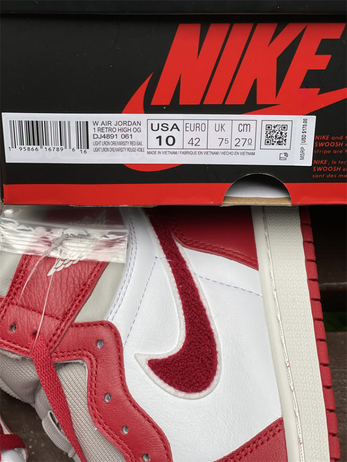 Authentic Air Jordan 1 High OG “Chenille” Women Shoes