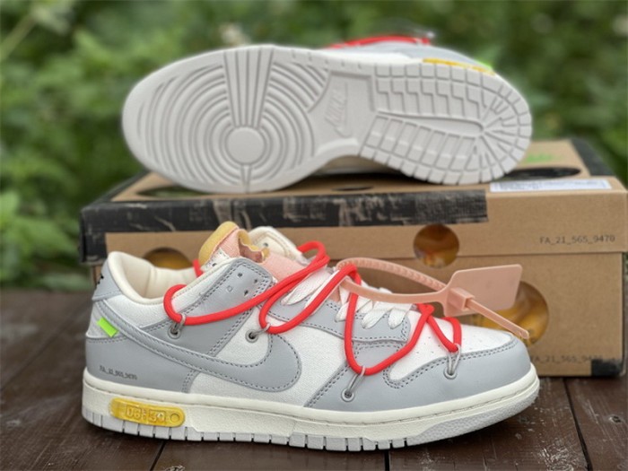 Authentic OFF-WHITE x Nike Dunk Low “The 50” DM1602 110