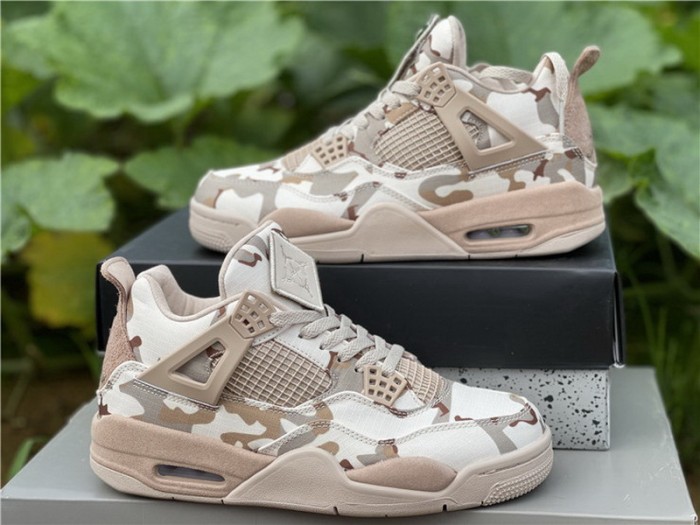 Authentic Aleali May x Air Jordan 4 “Camo” GS