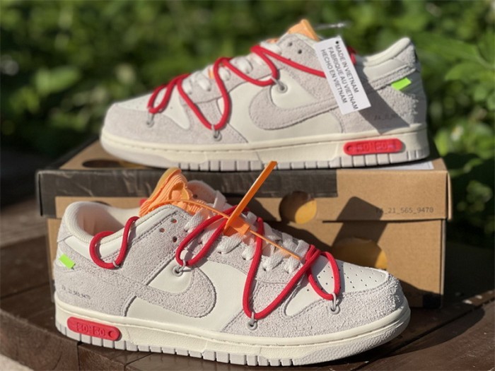 Authentic OFF-WHITE x Nike Dunk Low “The 50” DJ0950 103