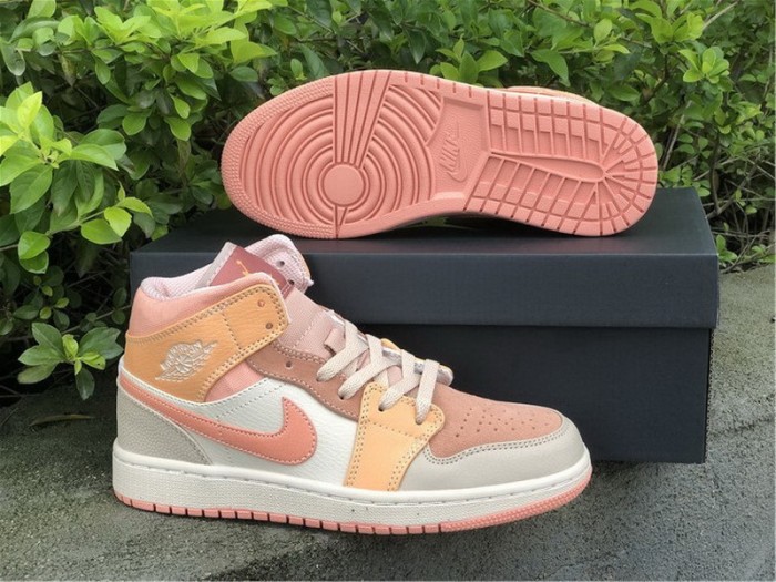 Authentic Air Jordan 1 Mid “Atomic Orange”