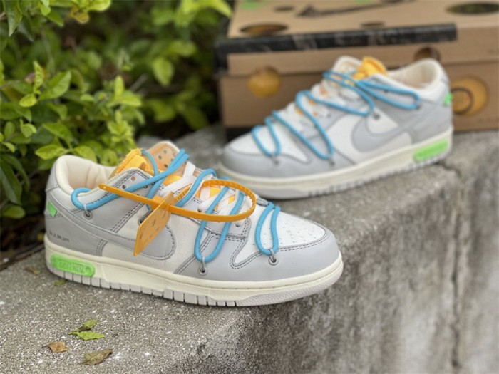 Authentic OFF-WHITE x Nike Dunk Low “The 50” DM1602 115