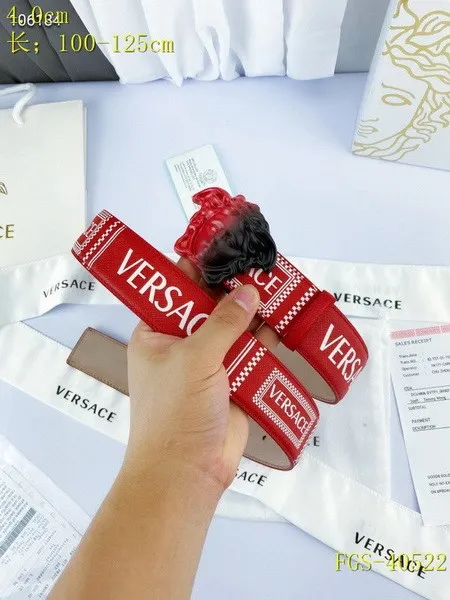 Super Perfect Quality Versace Belts(100% Genuine Leather,Steel Buckle)-1059