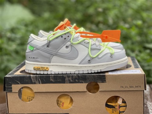 Authentic OFF-WHITE x Nike Dunk Low “The 50” DM1602 128