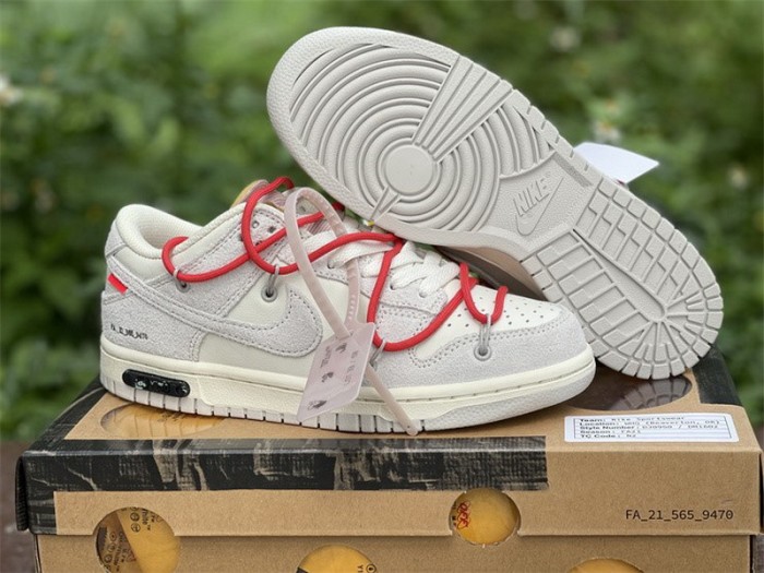 Authentic OFF-WHITE x Nike Dunk Low “The 50”DJ0950 118-001