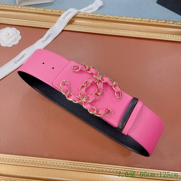 Super Perfect Quality CHNL Belts(100% Genuine Leather,steel Buckle)-249