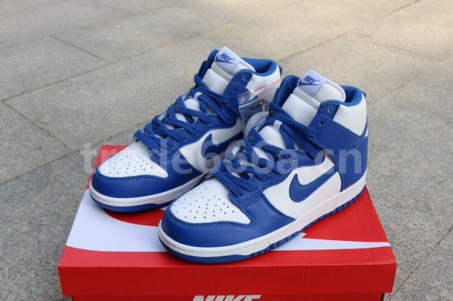 Authentic Nike Dunk Hi Blue White